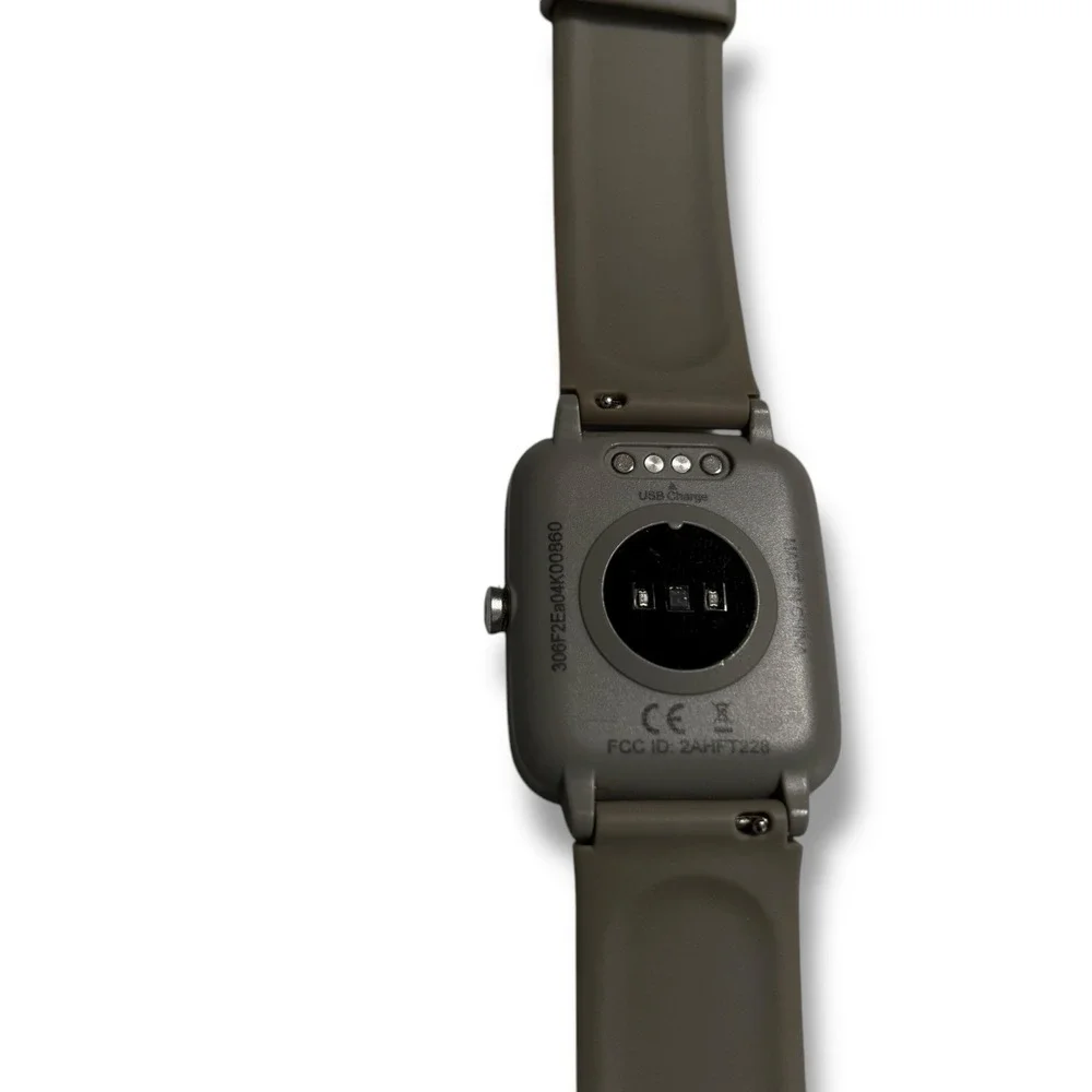 Fitpolo Smart Watch Unisex Gray + Gray Silicone Band - No Charger‎